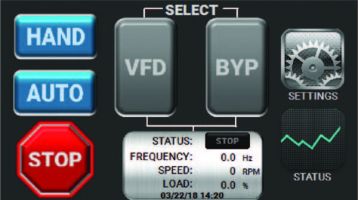 Nidec HMI VFD Touch Screen